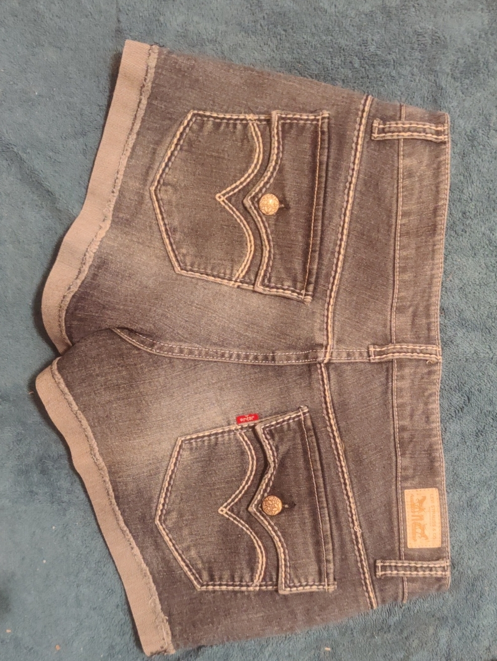 Women's Gray Denim Shorts - Unknown Brand